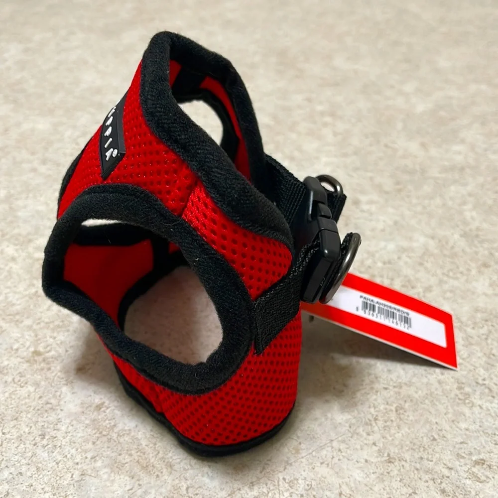 BNWT PUPPIA SPORTS RED & BLACK SOFT HARNESS B FOR DOGS SIZE SMALL